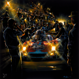 'Le Mans 1964' (Hill/Bonnier)
The 2nd place Maranello Concessionaires Ferrari 330P of Graham Hill and Jo Bonnier.
Giclee on paper, image 40cm x 40cm, limited edition of 100.
£60 + £6.95 p&p (U.K.) £8.95 (Worlwide)
Canvas edition also available please contact for more information.
