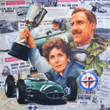 'Graham Hill BRM 50th Anniversary'
F1 World Champions 1962.
Acrylic on canvas, 100cm x 100cm
SOLD