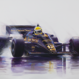 'Ayrton Senna JPS Lotus'
Acrylic on canvas, 120cm x 90cm
SOLD